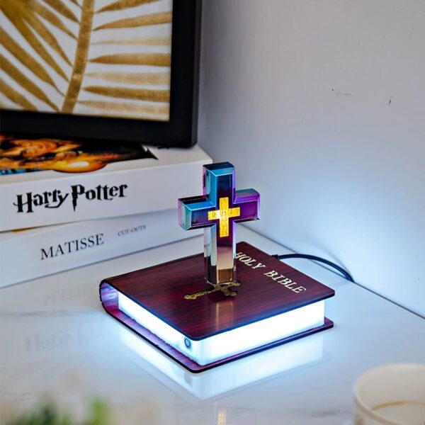 Divine Illumination-MagLev Light Cross Lamp - 图片 4