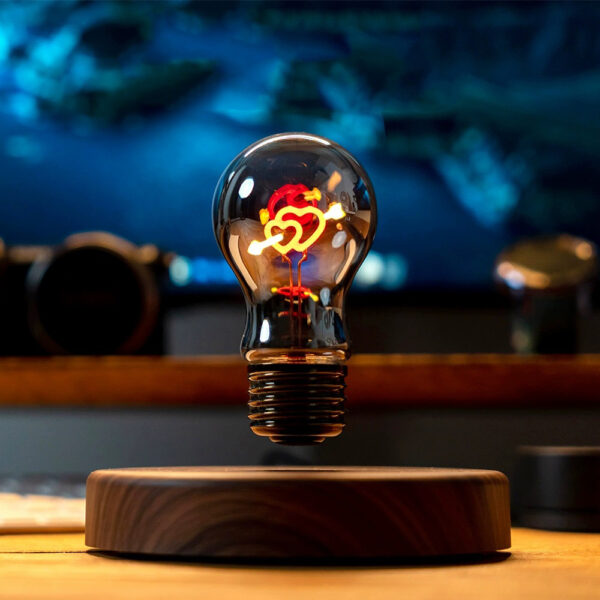 Arrow of Love-MagLev Light Double Heart Bulb - 图片 2