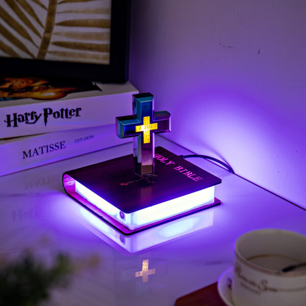 Divine Illumination-MagLev Light Cross Lamp - 图片 5