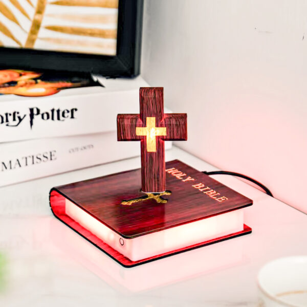 Divine Illumination-MagLev Light Cross Lamp - 图片 3