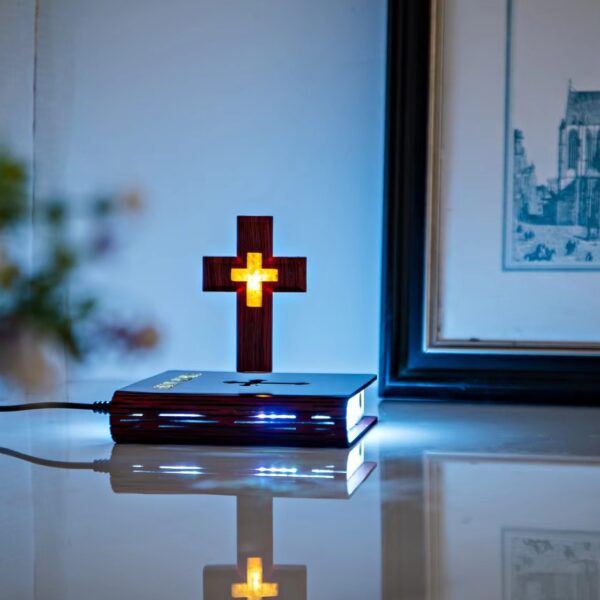 Divine Illumination-MagLev Light Cross Lamp - 图片 2